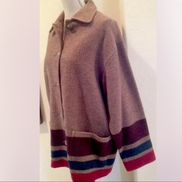 RALPH LAUREN Wool American Indian Blanket Hudson Bay Style Jacket M Made in USA - Picture 8 of 12